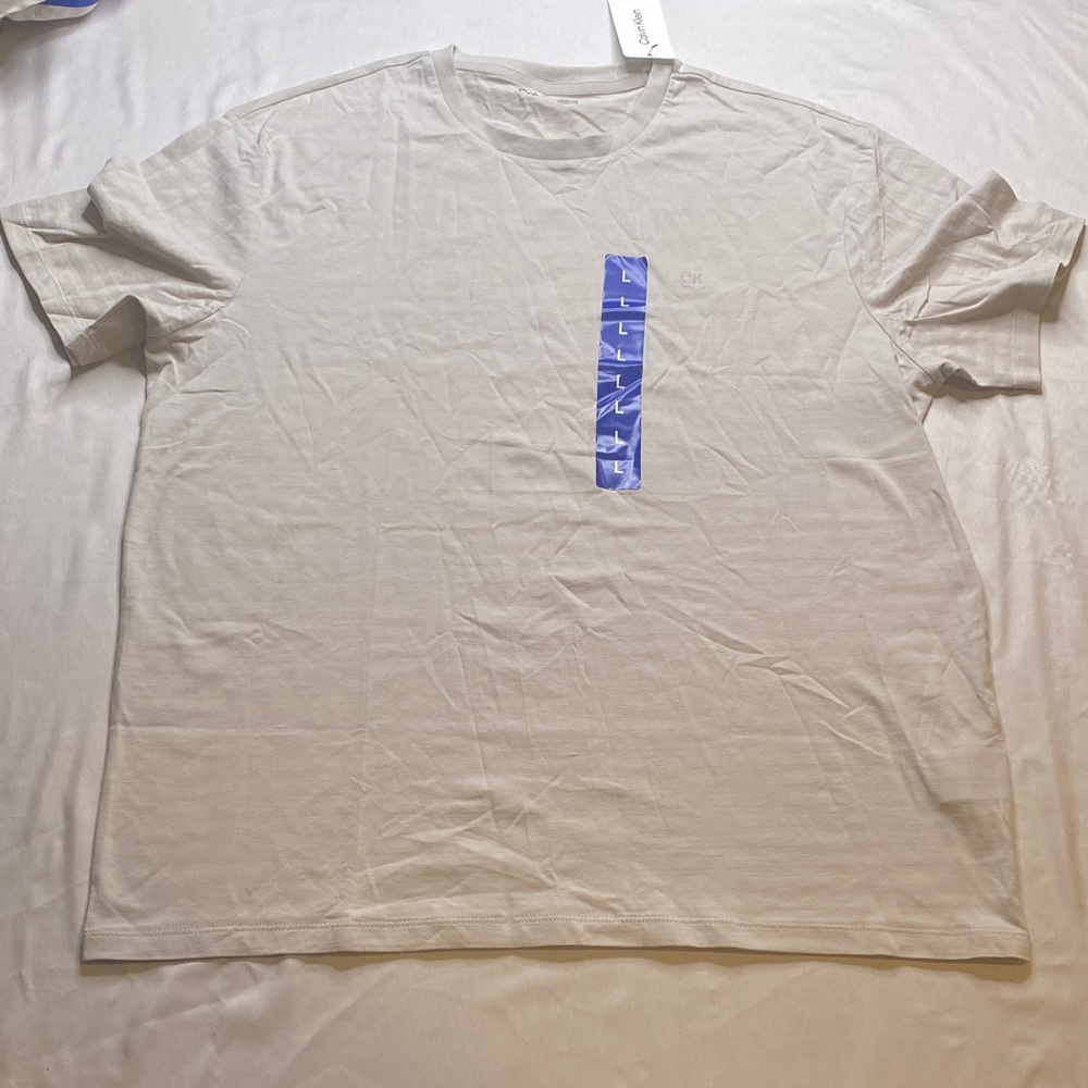 Calvin Klein Light‎ Beige Short Sleeve Tee